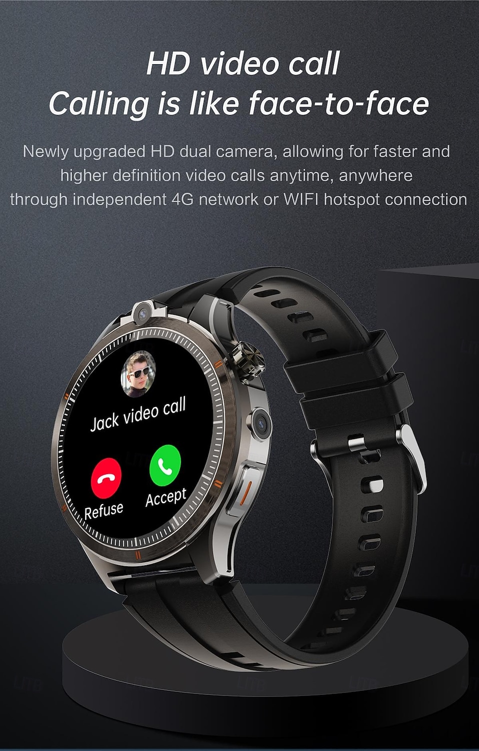 LW9 Montre intelligente 1.43 pouce Smartwatch Montre Connectée Bluetooth 4G Surveillance de la température Podomètre Rappel d'appel Compatible avec Android iOS Hommes GPS Longue Veille Appels Mains de 2025 ? $131.99 –P11