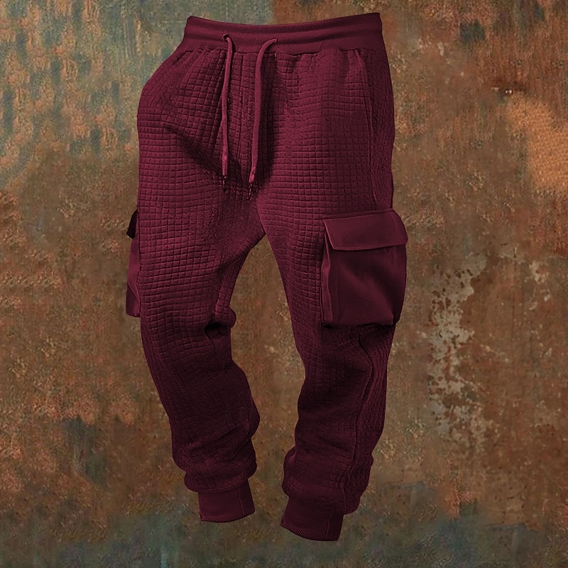 Per uomo Pantaloni da tuta Joggers Pantaloni Pantaloni a Nido d'Ape Coulisse Tasca Elastico in vita Semplice Comodità Sport all'Aperto Quotidiano Moda Casual Nero Bianco Micro-elastico del 2026 a $21.99 –P4