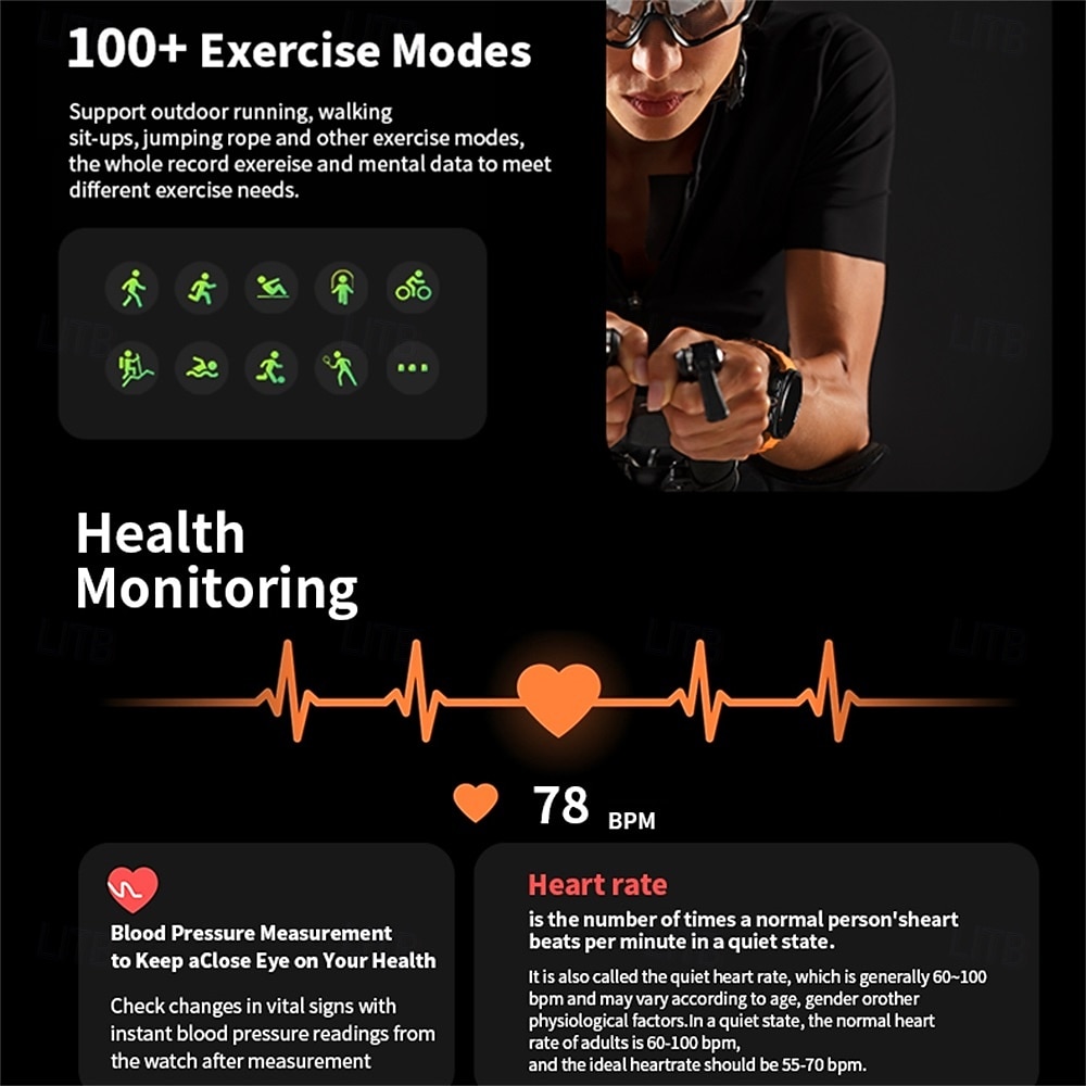 HD8ultra Reloj inteligente 1.46 pulgada Smartwatch Reloj elegante Bluetooth Monitoreo de temperatura Podómetro Recordatorio de Llamadas Compatible con Android iOS Mujer Hombre Larga espera Llamadas 2025 - $52.99 –P14