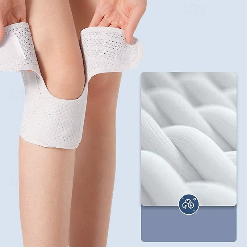 Feminino Pacote com 2 joelheiras de compressão esportiva Anti-Escorregar Tecido Dor no joelho Suporte de joelho Para Exercite-se LCA Levantamento de peso de 2025 por $11.49 –P9