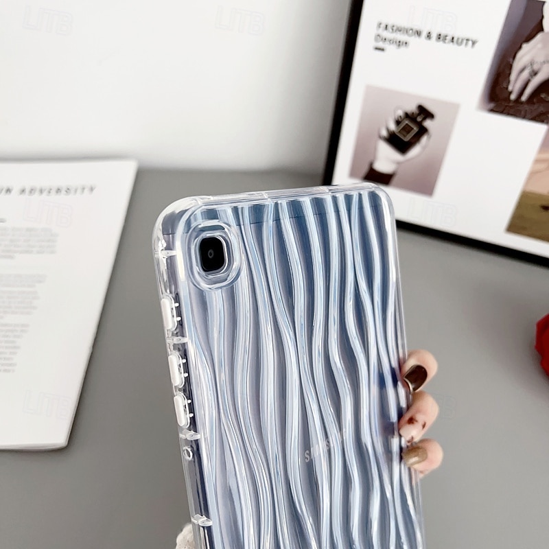 Tablet Case Cover For Samsung Galaxy Tab A9 8.7" S6 Lite 10.4" A8 10.5'' A7 Lite 8.7'' A9 Plus 11" Full Body Protective Shockproof Lines / Waves TPU 2025 - $13.99 –P9