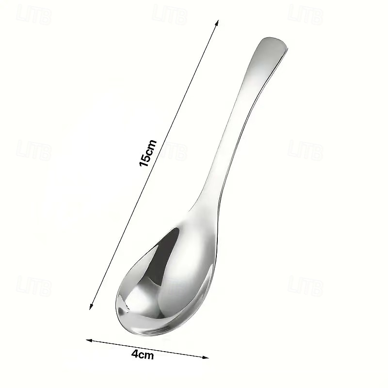 6 pcs Colheres de Sopa de Aço Inoxidável – Design Clássico Minimalista Lavável na Máquina de Lavar Louça Presente Perfeito para Feriados Dia dos Pais Dia das Mães Páscoa Aniversários Aniversários e de 2026 por $20.99 –P8