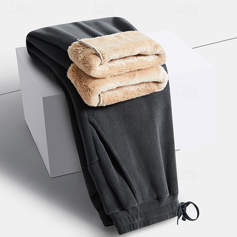 Per uomo Pantaloni da tuta Pantaloni in Pile Pantaloni Pantaloni invernali Coulisse Tasca Elastico in vita Semplice Comodità Caldo Sport all'Aperto Quotidiano Moda Casual Nero Rosa Micro-elastico del 2026 a $26.99 –P13