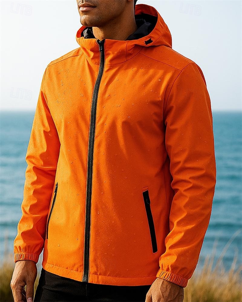 Miesten Tuulitakki Softshell-takki Vaellustakki Ulko- Vedenkestävä Tuulenkestävä Vaellusasut Vaellusvaatteet Syksy Topit Telttailu / Retkely / Luolailu Juoksu Yhtenäinen väri Musta Punainen Sininen 2025 - $35.99 –P3