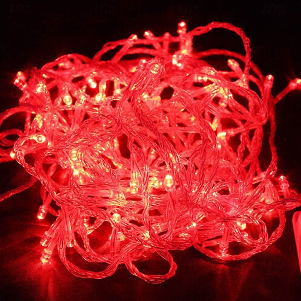 Lys 10M 100 LED Klar Tråd Blinkende Eventyr Lyskilder Innendørs/Ute Plug-in Lys 220V Bryllup Fest Tre Dekorasjoner 2026 - $10.99 –P10