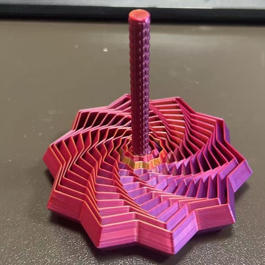 Расширьте сенсорную игрушку-звездочку для снятия стресса в форме шестиугольной звезды с ручкой, напечатанную на 3D-принтере, спиралевидный дизайн в виде сот для концентрации и снятия беспокойства. 2026 - $13.99 –P12