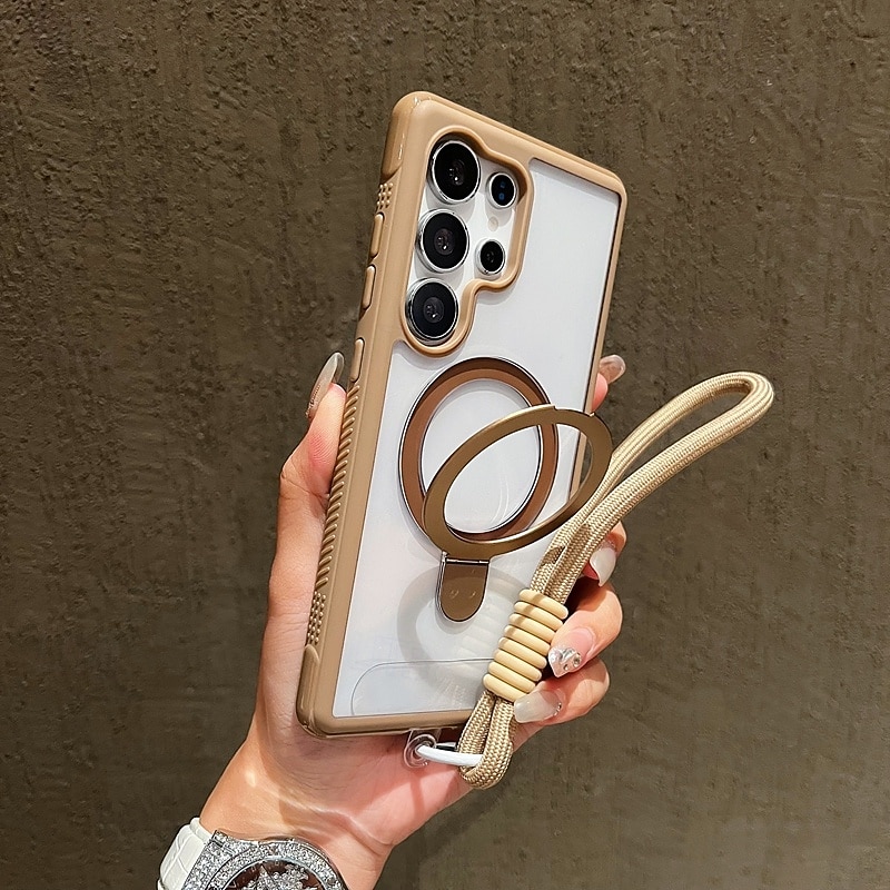 teléfono Funda Para Samsung galaxia S25 Ultra Plus S25 Edge S24 Plus Funda Trasera con Soporte con cordón Antigolpes Retro TPU Acrílico 2025 - $16.99 –P14