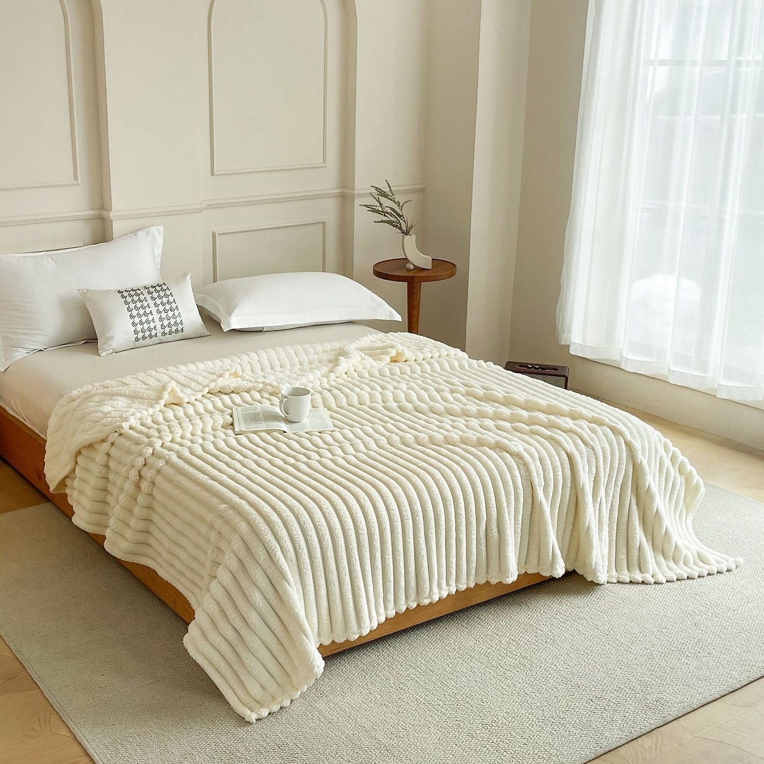 cobertor de flanela grosso com veludo de coelho, cobertor macio e quente de alta g/m² para sofá, cama, escritório, cobertor de inverno multiuso de 2025 por $21.99 –P6