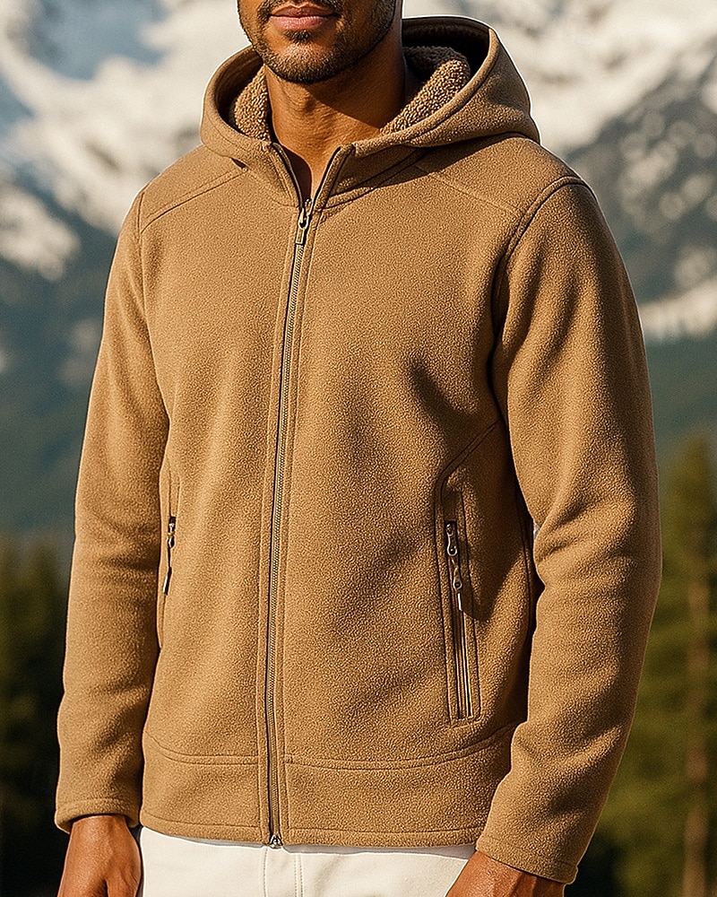 Dame Turjakke Fleece-jakke Termisk jakke Utendørs Termisk Varm Turantrekk Turklær Vinter Høst Topper Fisking Camping / fotturer / grotting Løp Helfarge Svart Blå Grønn 2025 - $46.99 –P3