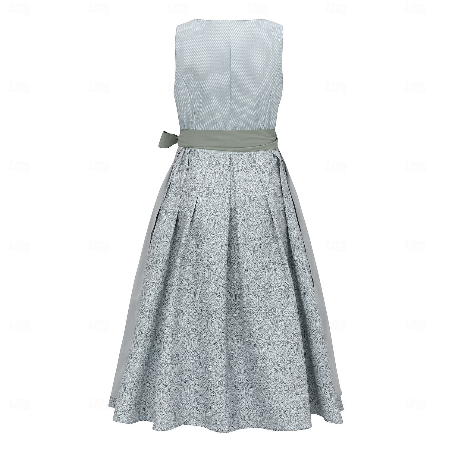 Oktoberfest Kjoler Dirndl Trachtenkleader Midi-lengde Hushjelp bayerske Tysk Enger Dame Karneval Ølfestivalen Tradisjonell stil klut Uten bluse 2026 - $72.99 –P1