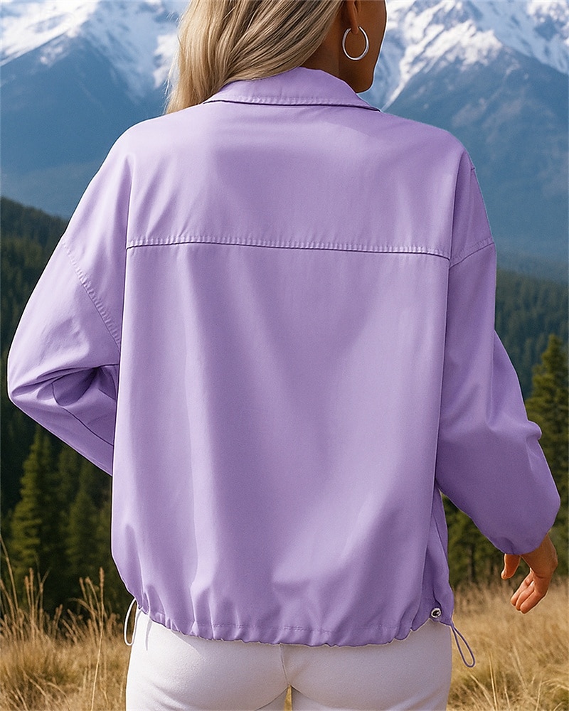 Femmes Veste d'extérieur Veste de randonnée Extérieur Imperméable Coupe-vent Léger Respirant Tenues de randonnée Vêtements de randonnée Printemps Automne Veste Chasse Escalade Camping / Randonnée de 2026 ? $28.99 –P3