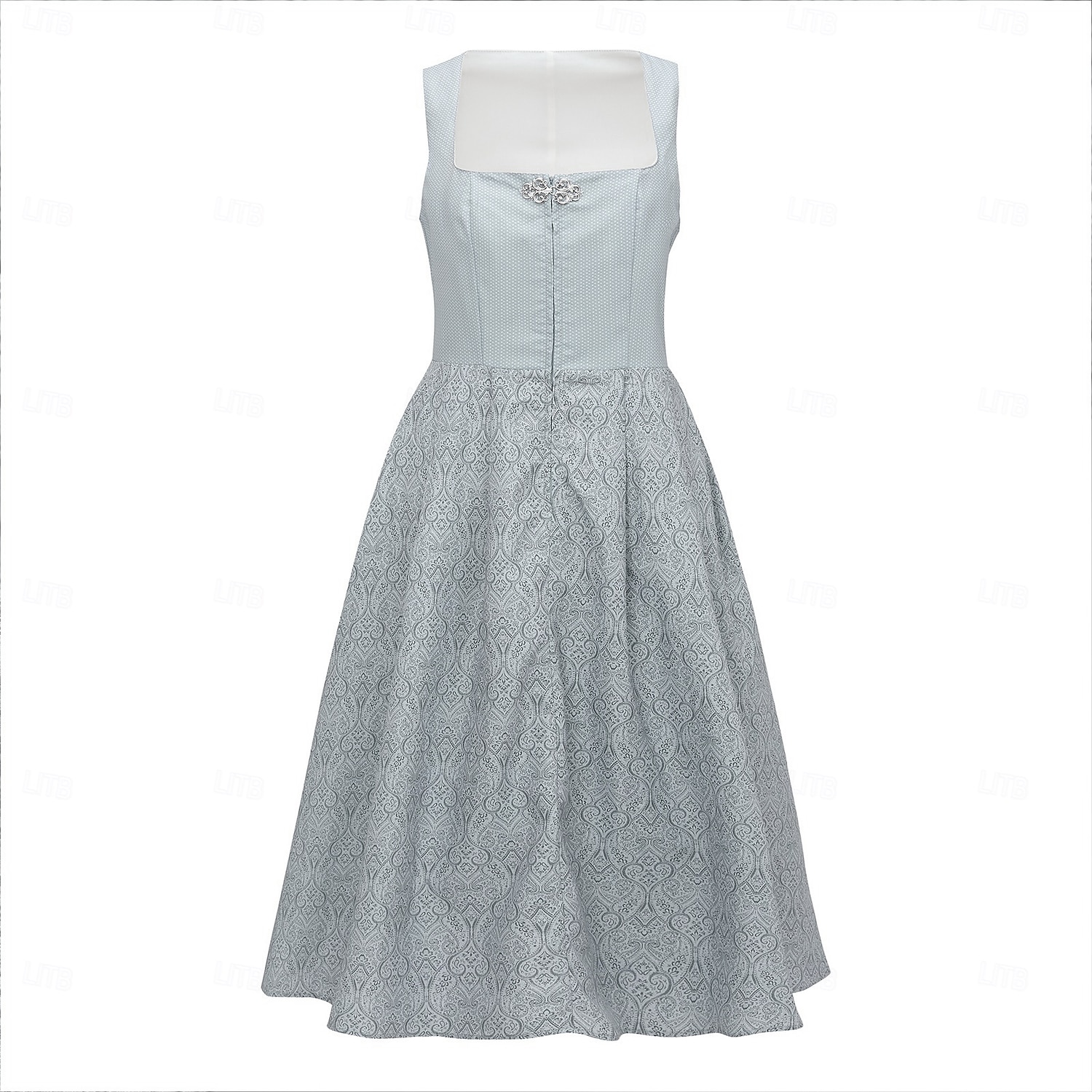 Oktoberfest Kjoler Dirndl Trachtenkleader Midi-lengde Hushjelp bayerske Tysk Enger Dame Karneval Ølfestivalen Tradisjonell stil klut Uten bluse 2026 - $72.99 –P4
