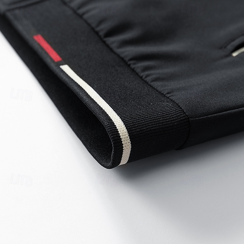 Homens jaqueta leve Jaqueta casual Férias Diário Bolsos Outono Inverno Tecido Moda Clássico Colarinho Chinês Padrão Preto cáqui Cinzento Casaco de 2025 por $29.99 –P11