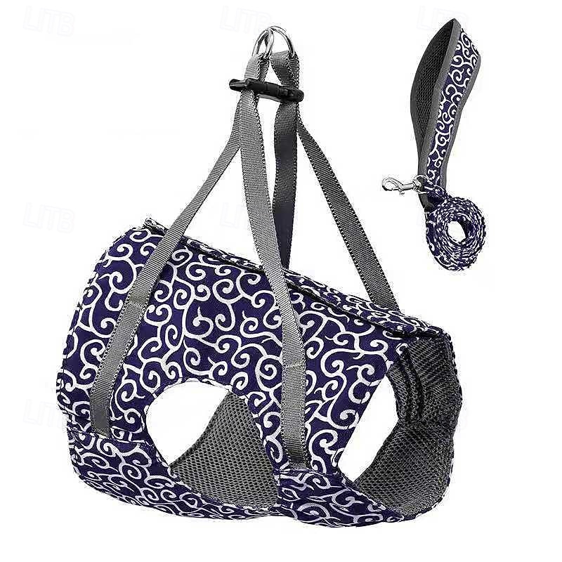 Cat Dogs Vest Harness and Leash, Anti-Break Away Chest Strap, Cats Clothes, Breathable Cat Harness Set, Escape Proof Soft Adjustable Vest Harnesses for Cats for Girl & Boy Cat Walking 2025 - $16.49 –P11