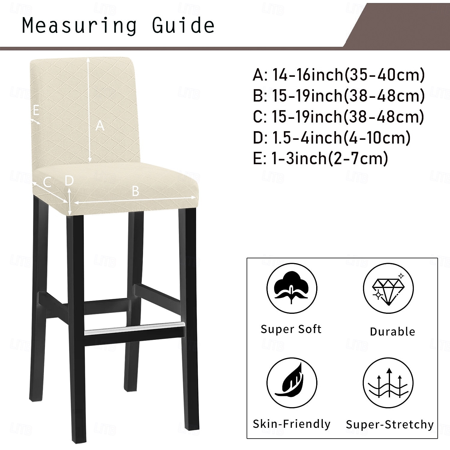 водонепроницаемые чехлы для стульев-табуретов, чехлы для стульев из спандекса с ромбовидным жаккардом, универсальные всесезонные чехлы для стульев для банкетов, свадеб и домашнего декора 2026 - $8.99 –P4