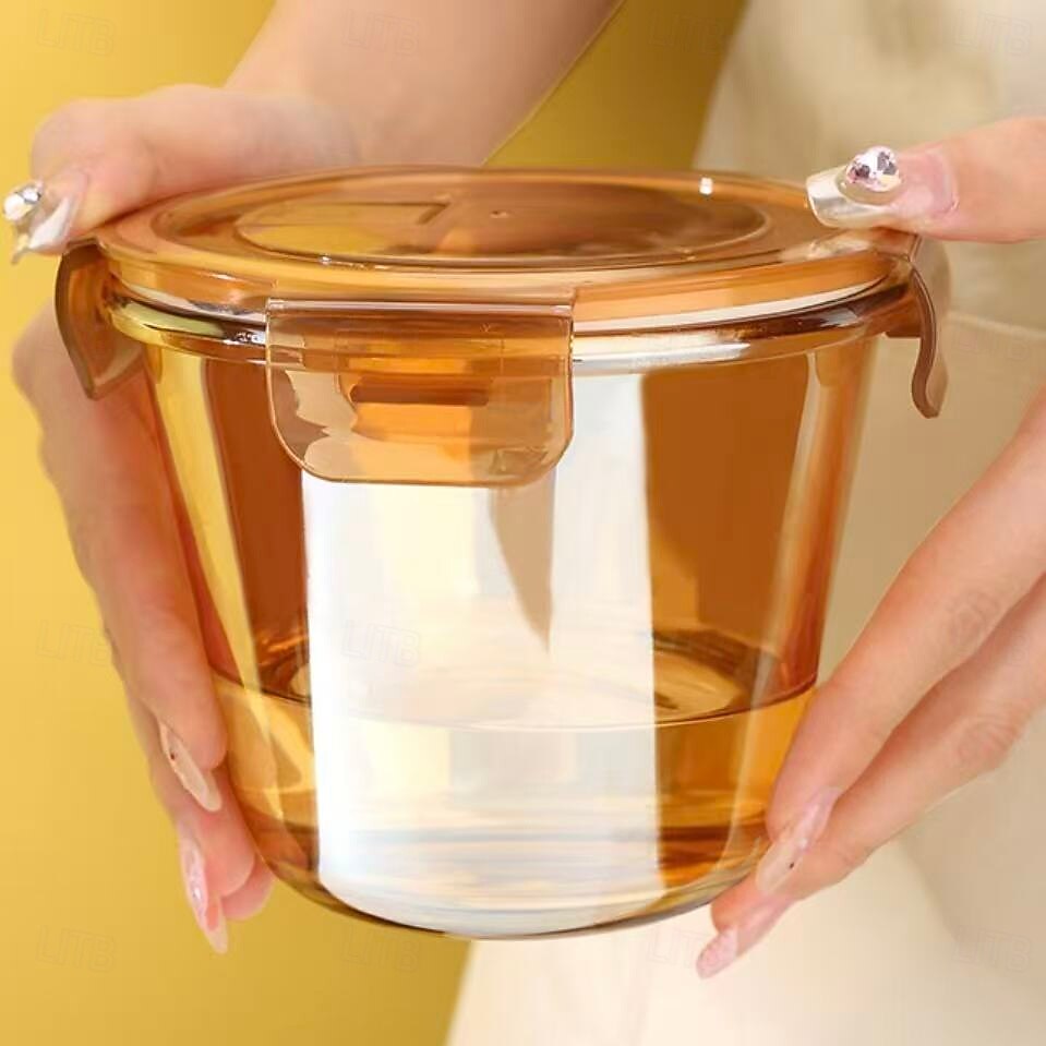 Multifunction Microwave Safe Glass Lunch Box with Lid – Perfect for Office Employees, Keeps Food Fresh and Warm, Ideal for Soup, Fruit, and More 2025 - $15.99 –P8