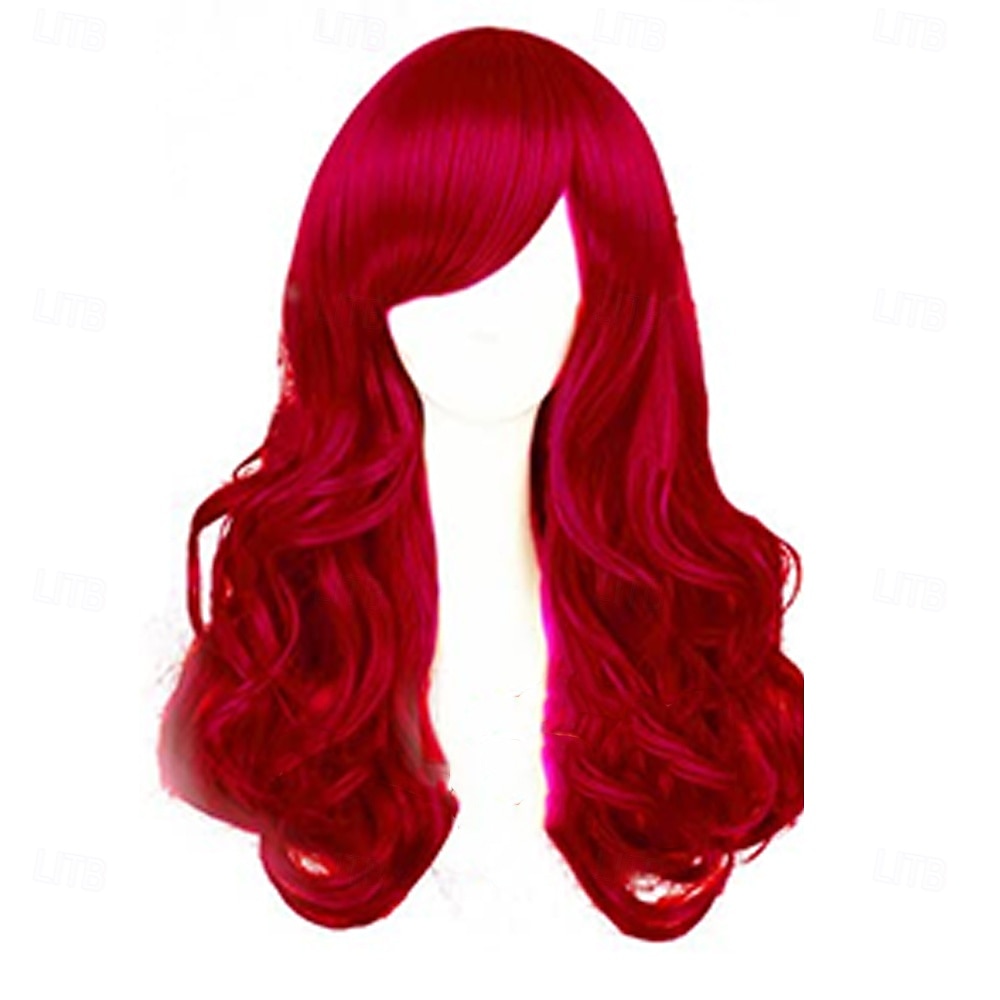 parrucche lunghe colorate - ondulate al neon &parrucche colorate ricce per donne - con occhiali al neon extra - bomboniere per addio al nubilato del 2025 a $17.49 –P4