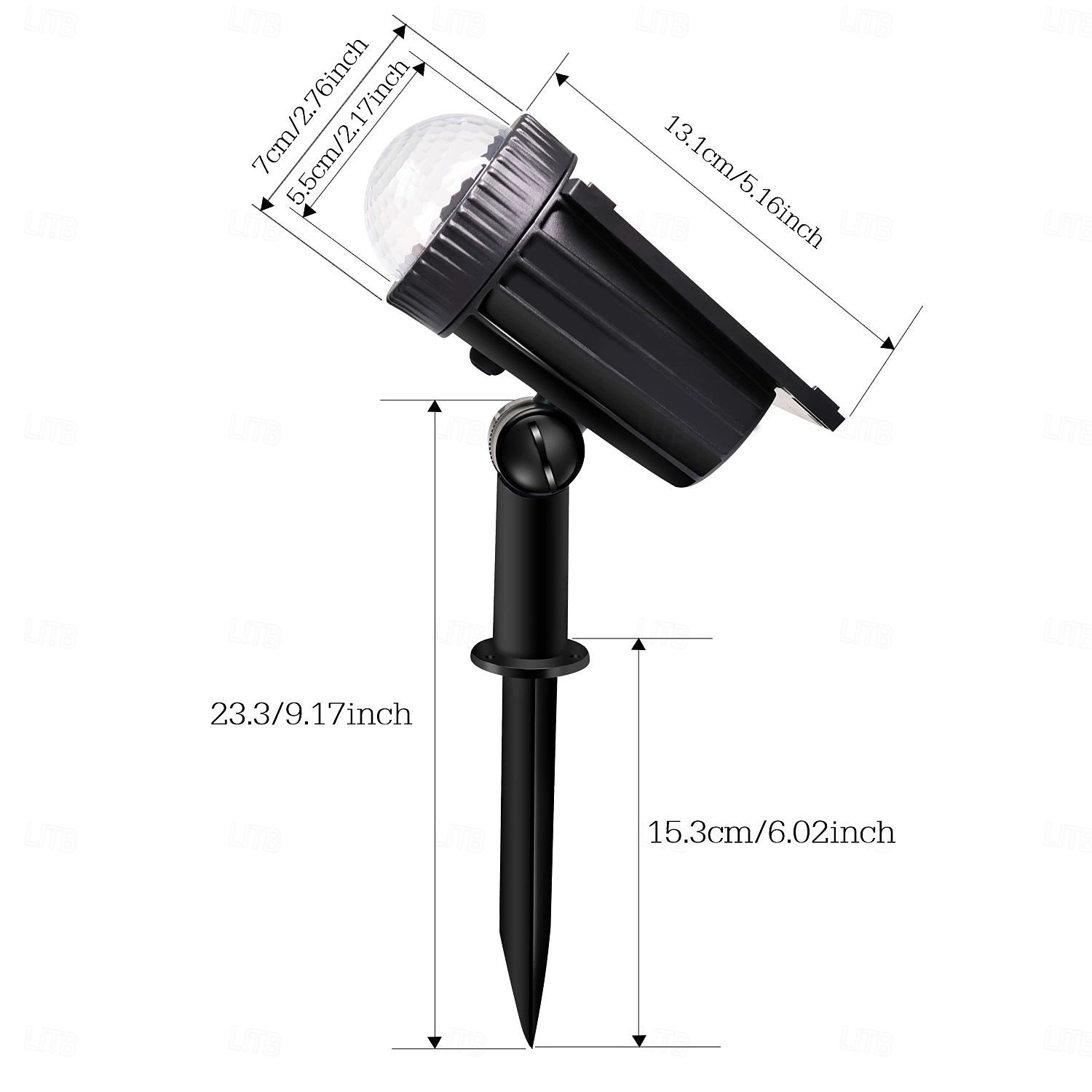 Foco solar para exteriores, 1/2 unidad, lámpara de proyección para césped de Halloween, IP65, impermeable, para parque, camino, patio, jardín, árbol, luz de paisaje navideño 2026 - $21.99 –P2