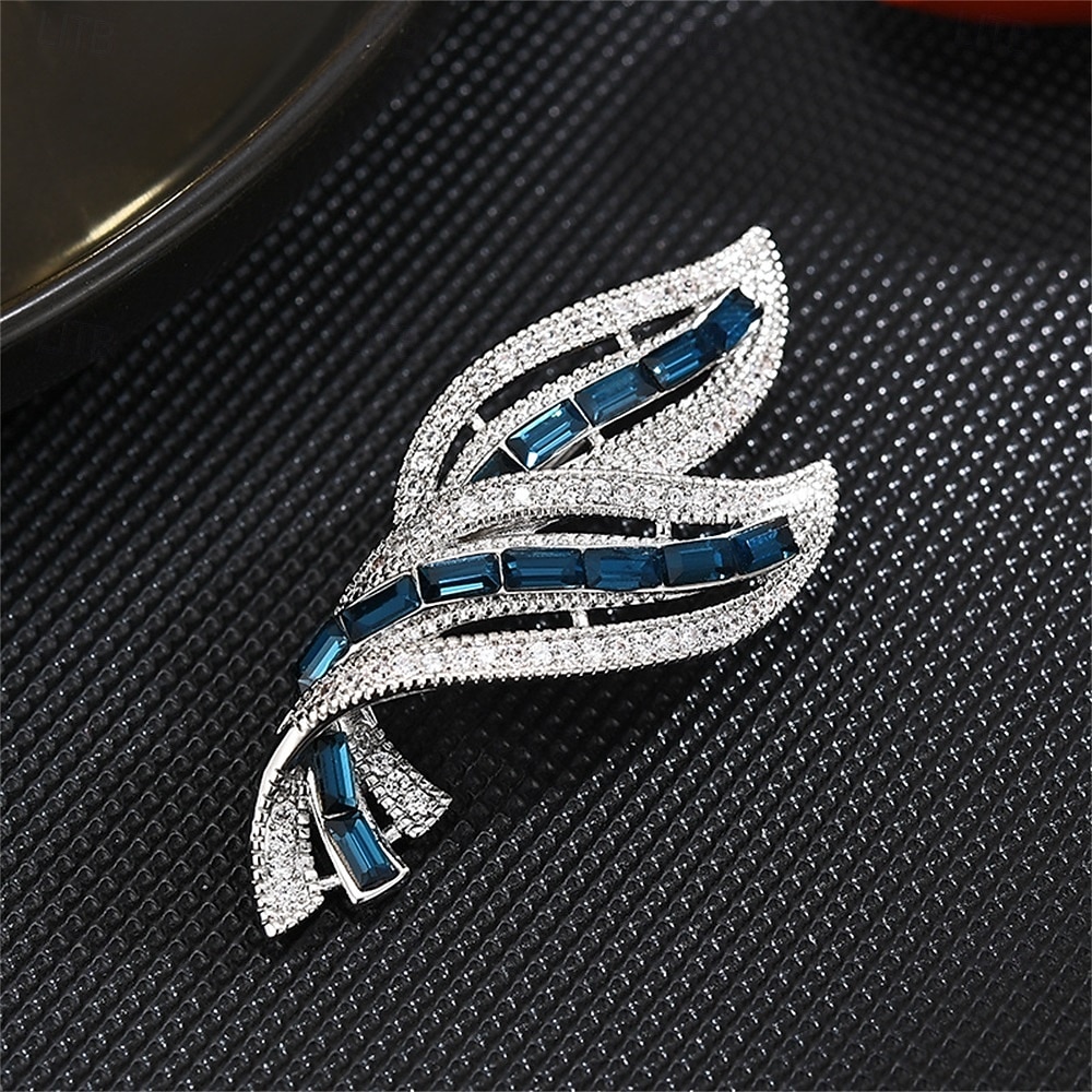 Brooches Classic Retro Leaf Elegant Fashion Personalized Simple Brooch Jewelry Light Pink Blue For Wedding Party Gift Engagement Prom Festival 2026 - $32.99 –P6