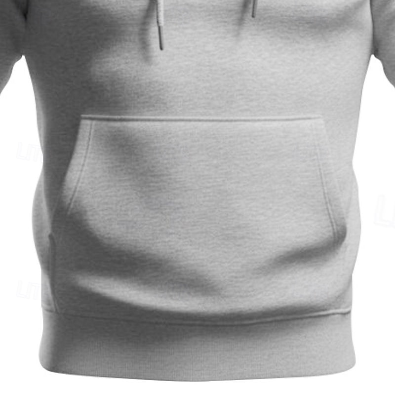 Pánské Kapuce Černá Bílá Žlutá Světlá růžová Fialová Kapuce Bez vzoru Kapsy Sporty a outdoor Denní Dovolená Polyester Šik ven Základní Na běžné nošení Jaro Podzim Oblečení Mikiny s kapucí Mikiny 2025 - $20.99 –P5