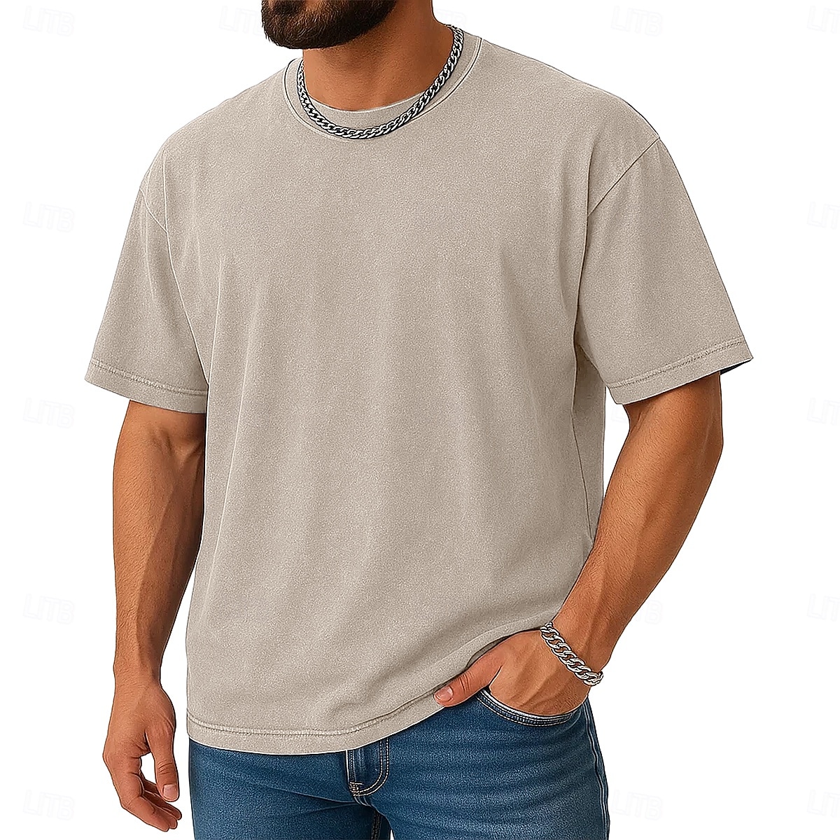 SoftFade™ Herren T-Shirt Kurzarm Rundhalsausschnitt Sommer Frühling Einfarbig Elegant Vintage Neutral Rundhalsausschnitt Verwaschen Einfarbig Lässig Zuhause Outdoor Schwarz Pink Königsblau Top Tee 2026 - $26.99 –P6