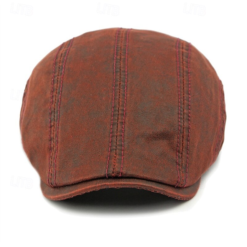 Pánské PLacatá čepice Klobouk Ascot Novinářský klobouk Černá Fialová Bavlna Módní Na běžné nošení ulice Denní Bez vzoru Nastavitelná Proti sluci Prodyšné 2026 - $19.99 –P12