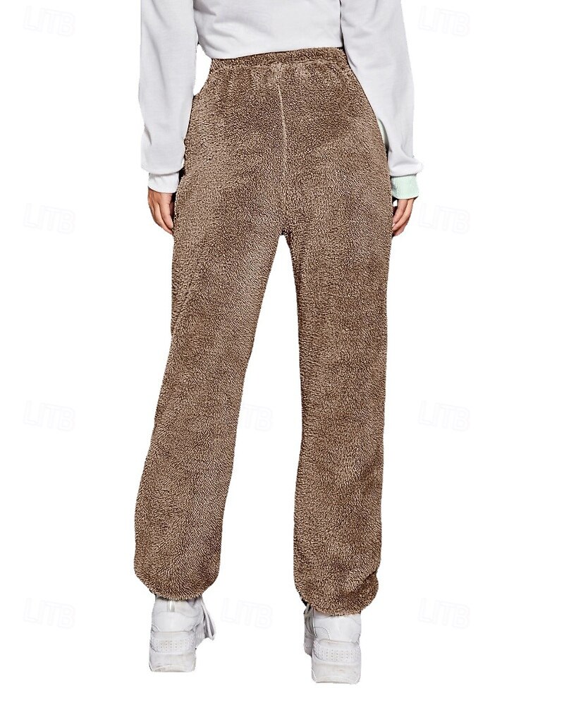 Naisten Veryttelyhousut Fleece-housut Kiinalainen Loma Vintage Katutyyli Täyspitkä Keskikorkea vyötärö Tavallinen Tasku Joustava vyötärö Pidä lämpimänä Mikrojoustava Elastinen Päivittäin ulko- Loma 2026 - $20.99 –P5