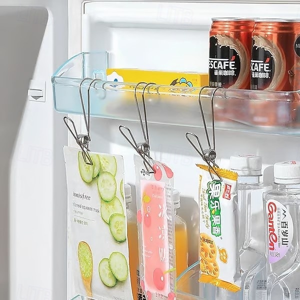 2026年 25個のステンレススチール製洗濯バサミフッククリップ、丈夫な吊り下げクリップ、多目的湾曲フッククランプ、キッチンバスルーム収納、家庭用洗濯物干し用靴下乾燥オーガナイザー、再利用可能な金属クリップ。  コレクション – $16.99 –P5