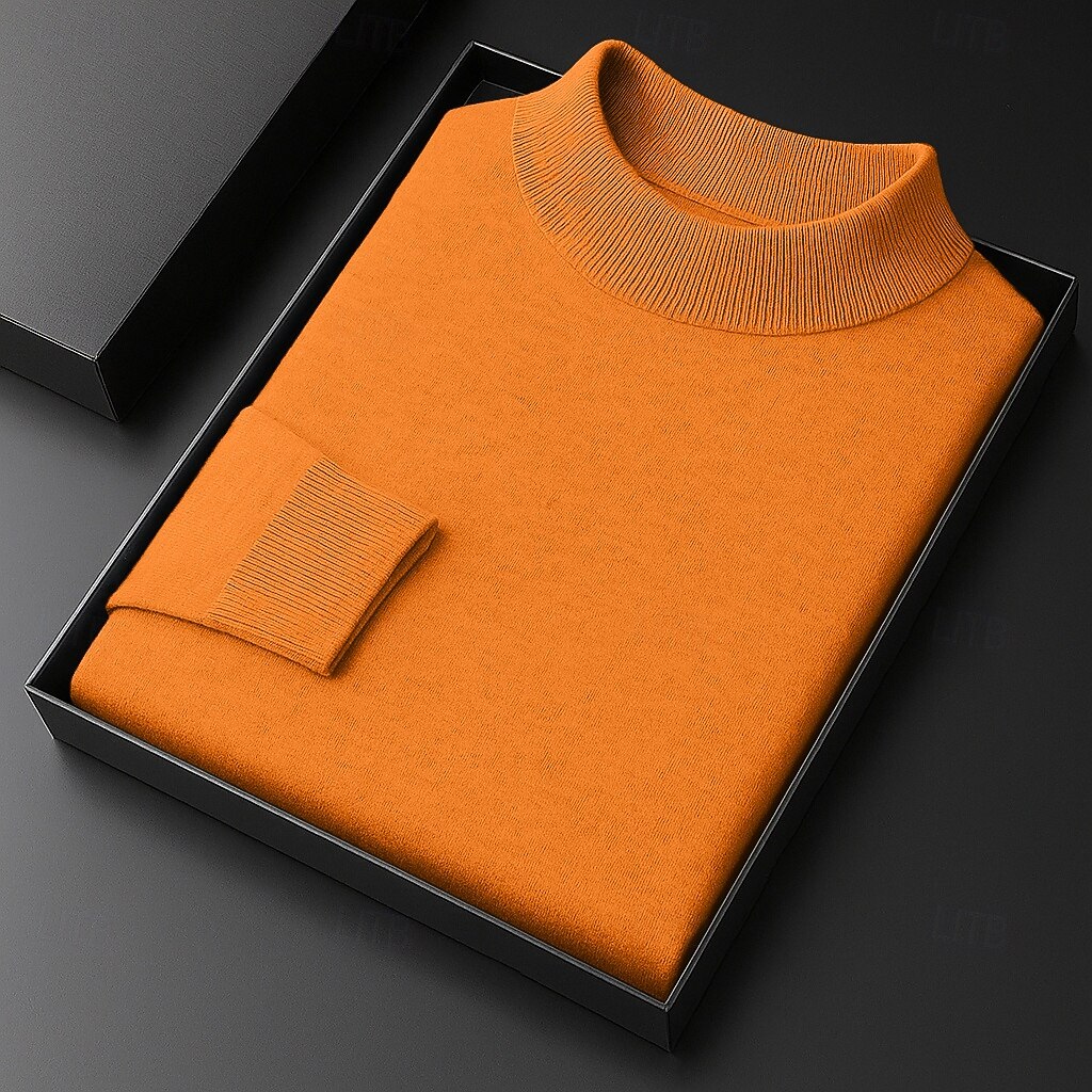 Per uomo Felpa Maglione A Coste Maglia Top Regolari Lavorato a maglia Slim Fit Semplice Collo Alto Maglieria Contemporaneo Casuale Abbigliamento quotidiano Abbigliamento Primavera Autunno Nero Bianco del 2026 a $26.99 –P7