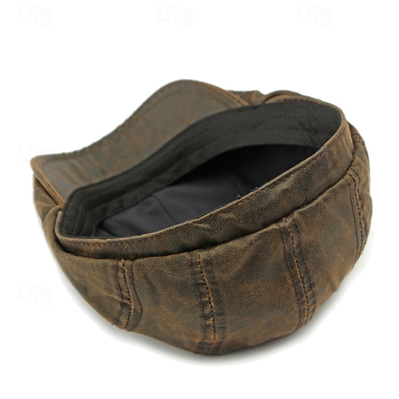 Pánské PLacatá čepice Klobouk Ascot Novinářský klobouk Černá Fialová Bavlna Módní Na běžné nošení ulice Denní Bez vzoru Nastavitelná Proti sluci Prodyšné 2026 - $19.99 –P10