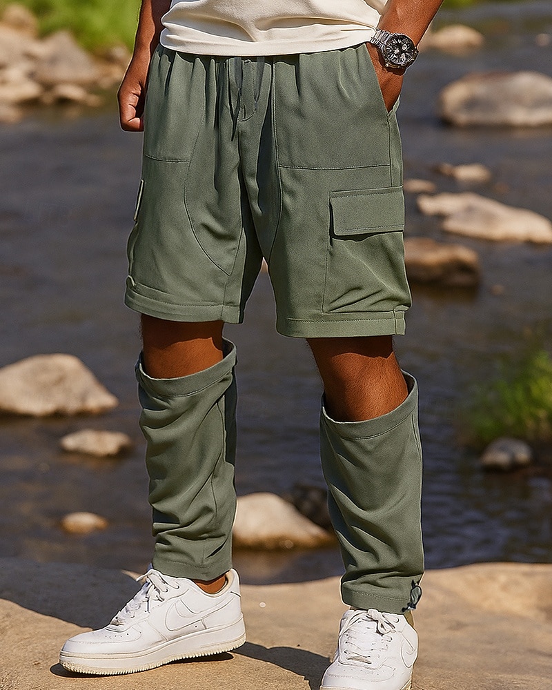Miesten Reisitaskuhousut Irtolahjehousut Vaellushousut Softshell-housut Ulko- Normaali Nopea kuivuminen Alaosat Tasku Joustava vyötärö Musta Armeijan vihreä Retkeily ja vaellus Juoksu S M L XL XXL 2025 - $26.99 –P1
