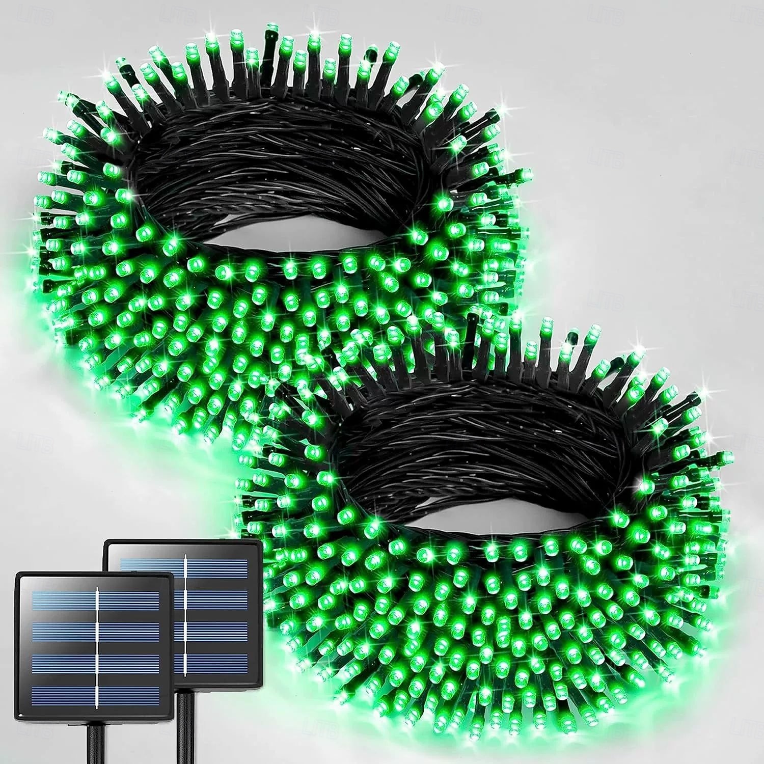 1 stuk zonne-lichtsnoer Halloween buitendecoratie IP65 waterdicht zonne-sprookjesachtige twinkelende lichtjes 8 verlichtingsmodi geschikt voor Halloween, Kerstmis, feest, boom, bruiloft, tuin, balkon, 2025 - $12.99 –P13