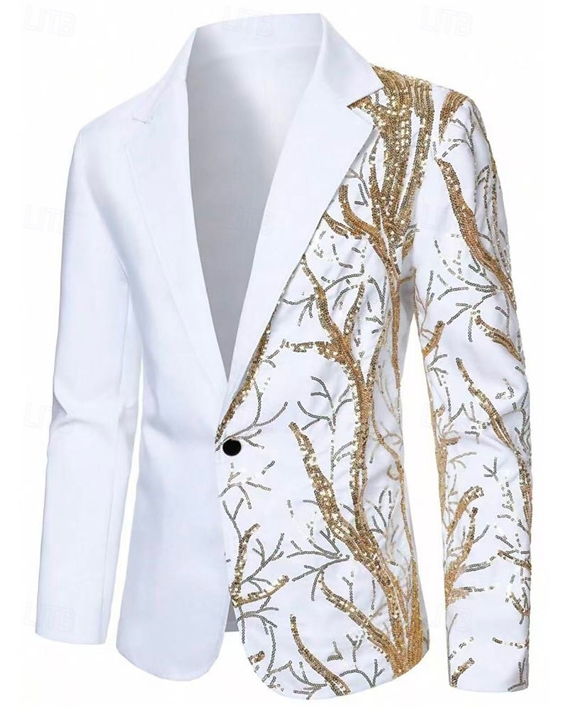 رجالي سترة الدعاوى عمل حفلة كوكتيل حفلة الزفاف 2 قطعتين موضة كاجوال الربيع الخريف بوليستر شجرة جيب Buttons مريح صدر فردي سترة رياضية أسود أبيض أحمر أزرق البحرية 2025 - $88.99 –P10