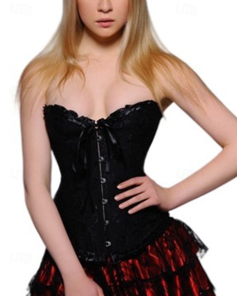 Damen Korsett Shapewear Taillenmieder Formende Unterwäsche Sexy Korsett Sexy Süß Einfarbig Rückenfrei Urlaub Straße Date Ärmellos Korsett Schwarz Weiß Rote Sommer Frühling Herbst Winter Figurbetonter 2026 - $31.99 –P5
