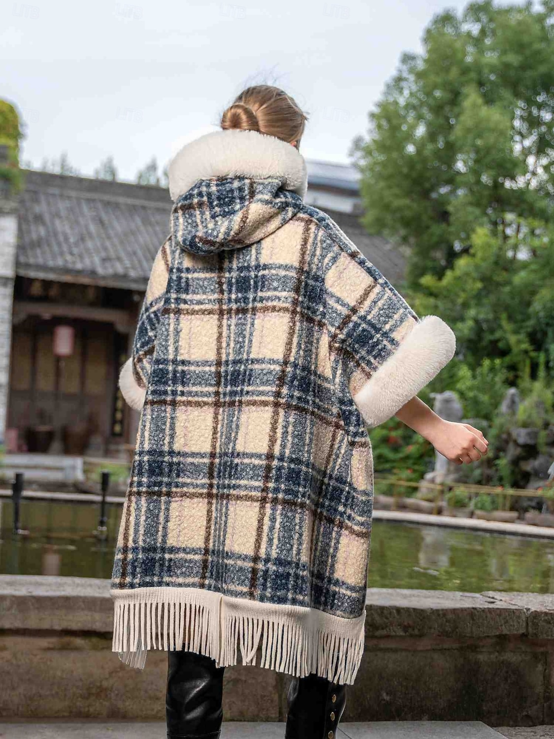 Pälssjalar och boleros Ledigt vardag Håller värmen Halvlång ärm Fladdermusärm Polyester Brudsjalar Med Tofs Till Speciellt Tillfälle Höst vinter 2025 - $64.99 –P11