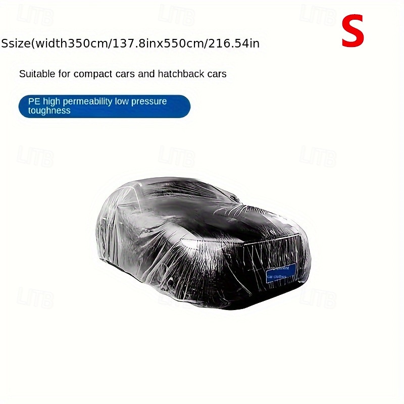 Universele transparante autohoes - zware PE-folie stofdicht &UV-bescherming, krasbestendig, transparant, volledige dekking voor bescherming tegen alle weersomstandigheden, binnen- en buitengebruik 2026 - $16.99 –P5