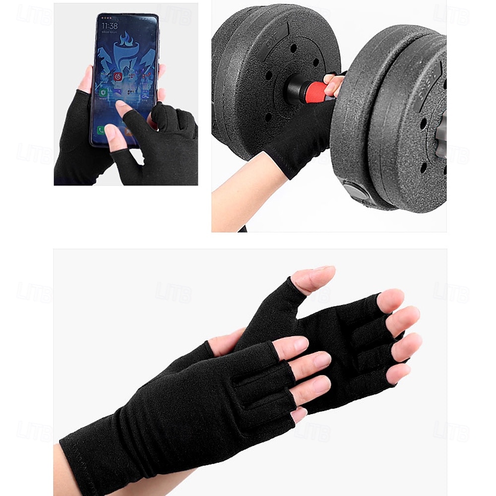 1 par de luvas de compressão para artrite, suporte para alívio da dor, tendinite do túnel do carpo, doença reumatoide, suporte para pulso, esportes ao ar livre, ciclismo, corrida, exercícios, de 2026 por $10.49 –P11