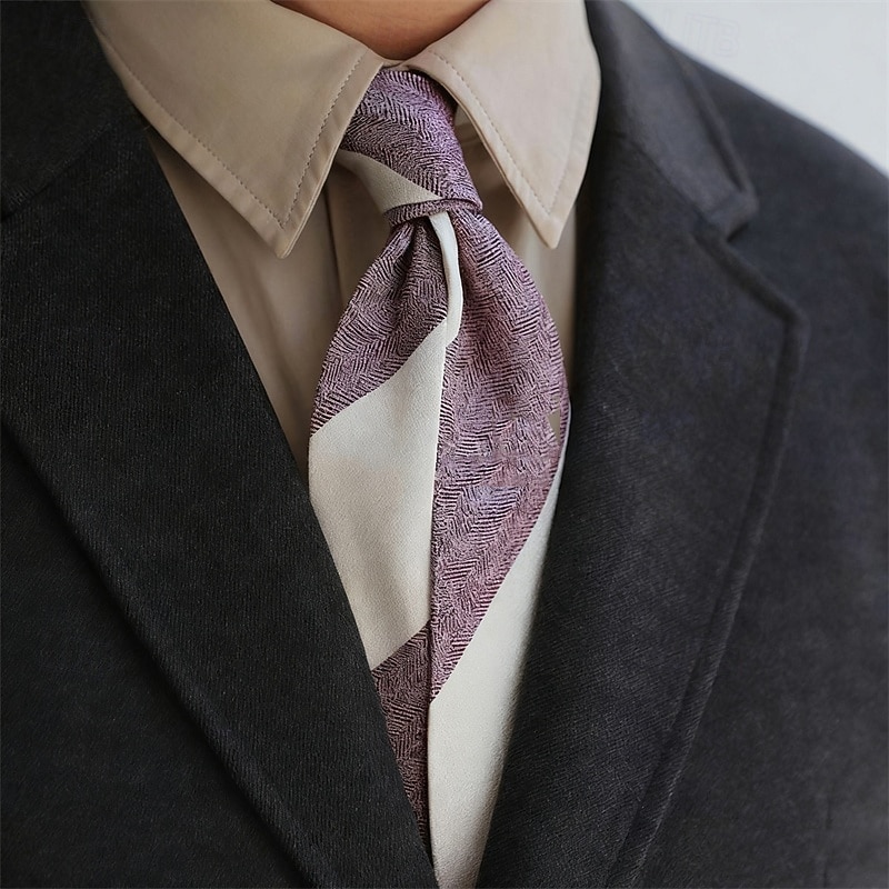 Hombre Corbatas Moda Clásico Contemporáneo moderno Estampado Rayas Fiesta de Boda Ropa Cotidiana 2026 - $6.99 –P2