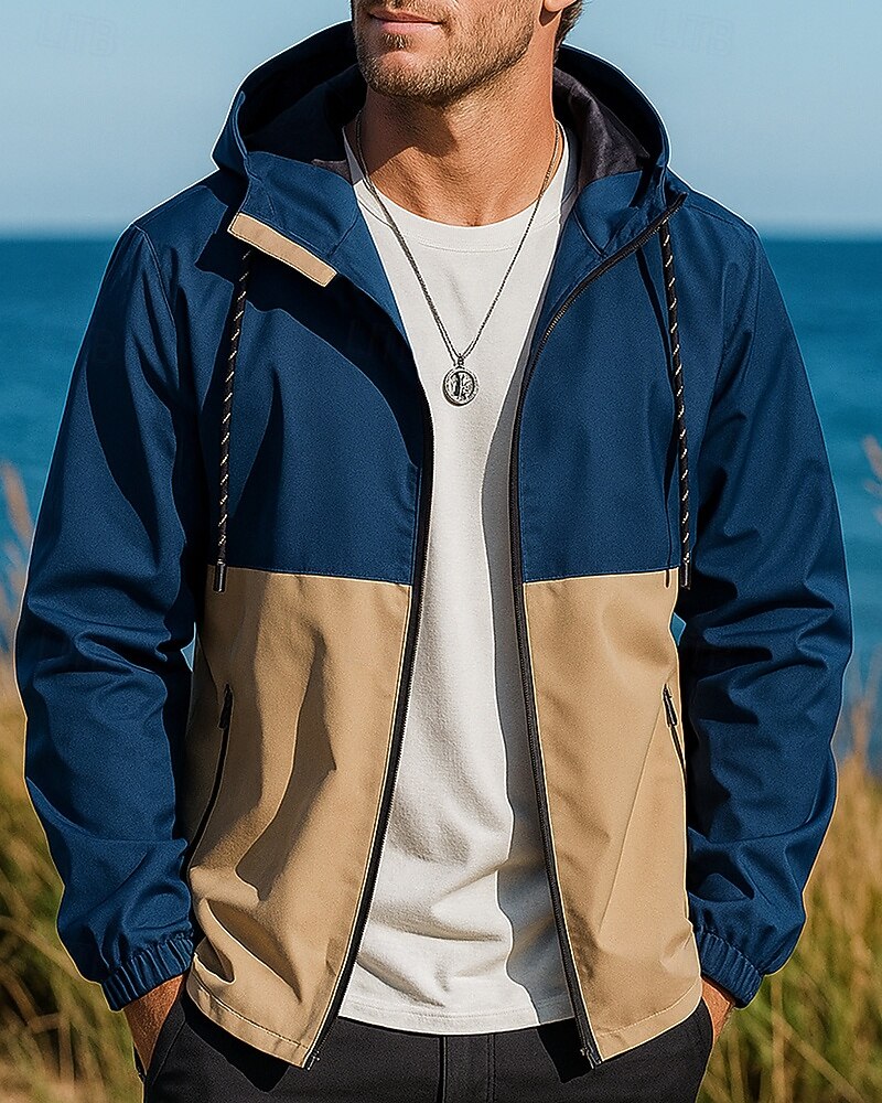 Bărbați Αντιανεμικό Jachetă Softshell Μπουφάν πεζοπορίας În aer liber Impermeabil Rezistent la Vânt Respirabil Îmbrăcăminte pentru drumeții Primăvară Toamnă Topuri Pescuit Camping / Drumeții 2025 - $35.99 –P1