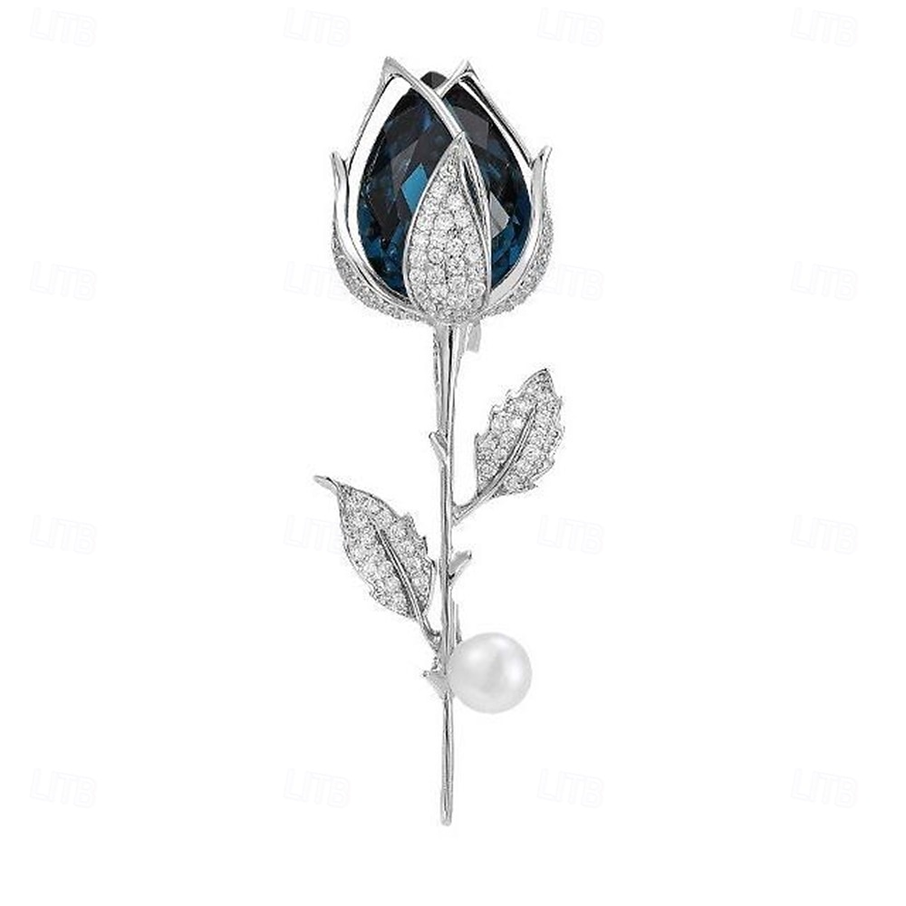 Spille Classico Retrò Fiore Moda Semplice Spilla Gioielli Argento Per Matrimonio Feste Regalo Fidanzamento Balli di fine anno Festival del 2025 a $29.99 –P6