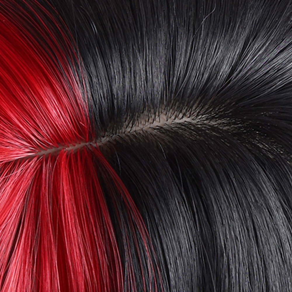 Synthetische Perücken Bodywave Gewellt Mittelscheitel Gerader Pony Perücke 26 Zoll Schwarz / Rot Synthetische Haare 26 Zoll Damen Weich Bequem Mehrfarbig 2025 - $34.99 –P6