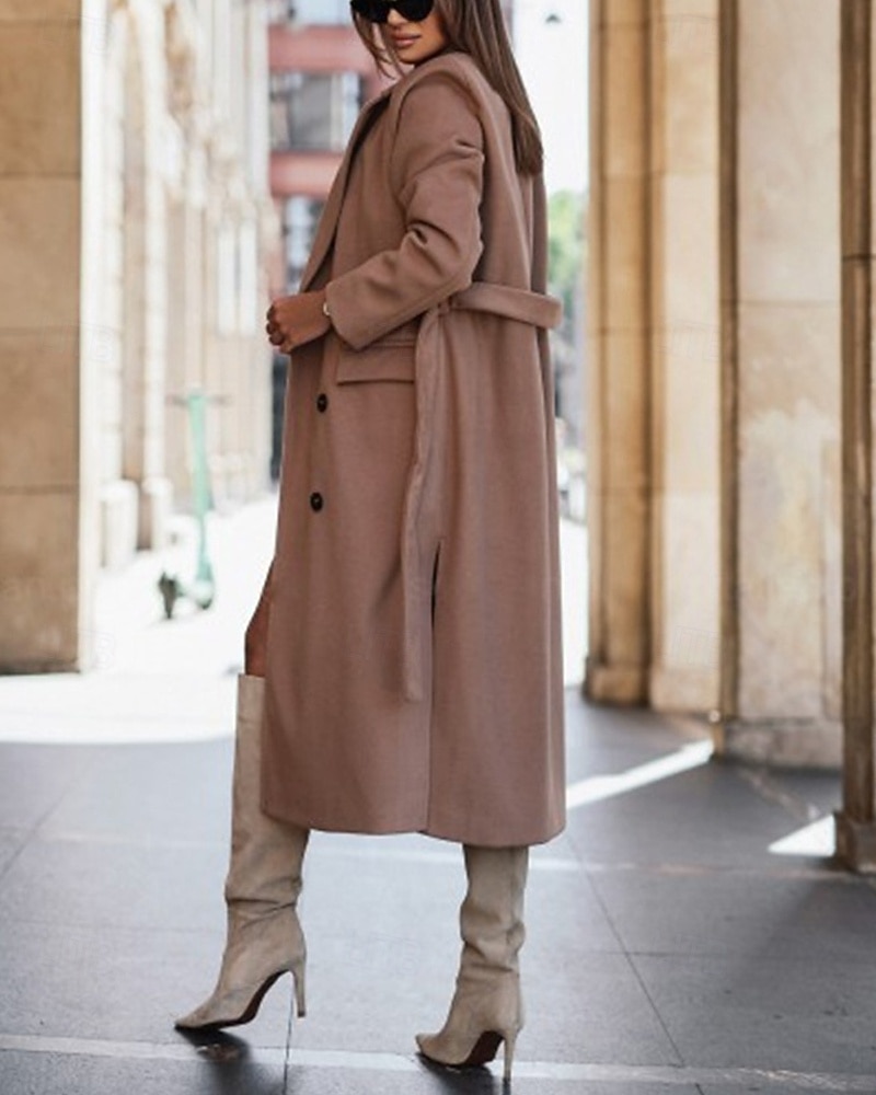 Női Hétköznapi dzseki Melegen tartani Kényelmes Zseb Gombok Divat Szabadtéri Sima Alkalmi Hétvége Egysoros Szokványos Hajtóka Normál Hosszú ujj Felsőruházat Fekete Fehér Arcpír rózsaszín Ősz Tél 2025 - $26.99 –P7