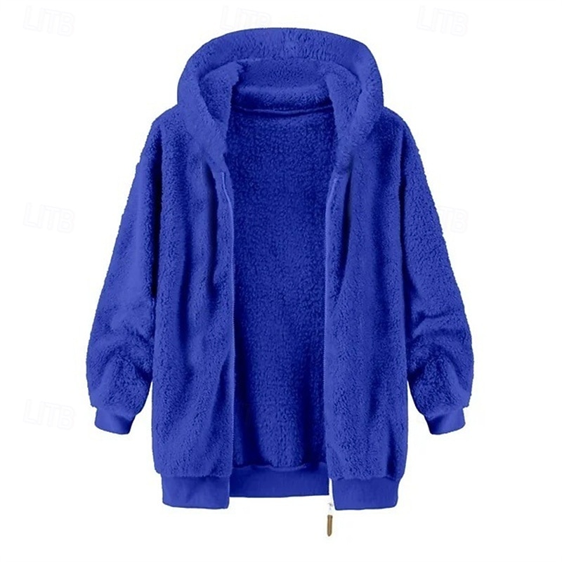 Per uomo Felpa con cappuccio Felpa con cappuccio a zip intera Giacca in Pile Nero Rosa Verde militare Blu marino Blu Reale Con Cappuccio Semplice Tasca Sport & Outdoor Quotidiano Ferie Poliestere del 2025 a $34.99 –P12