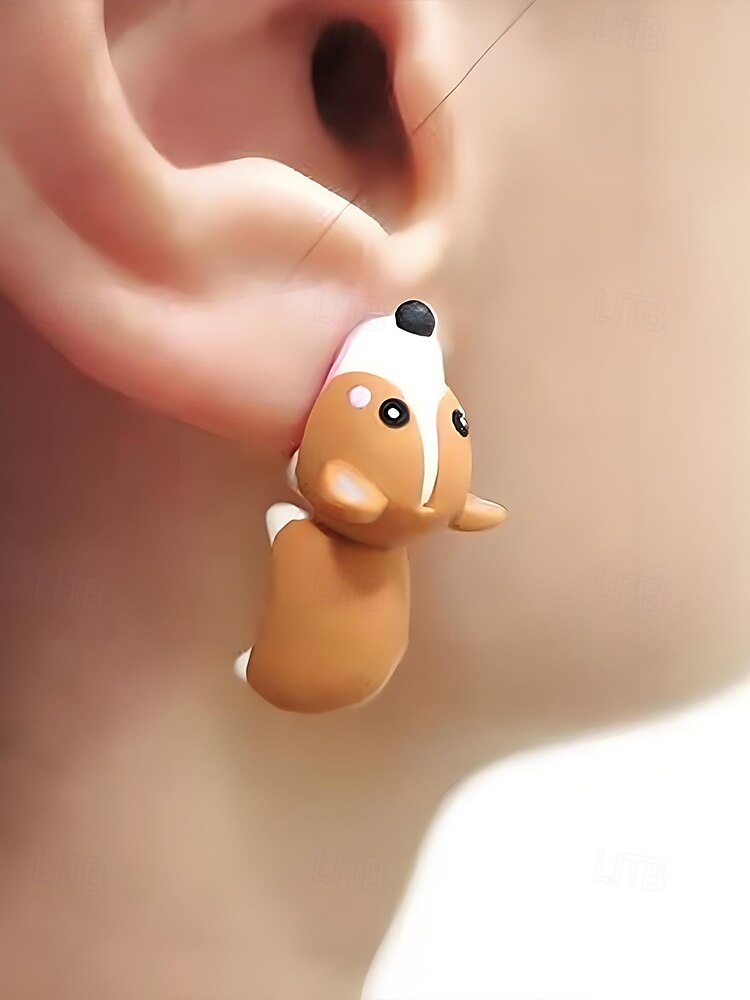 Pendientes de animales de Halloween para mujer: bonitos pendientes de aleación en 3D con dibujos de dinosaurios, cerdos e hipopótamos para fiestas, cosplay y regalos. 2026 - $5.99 –P7