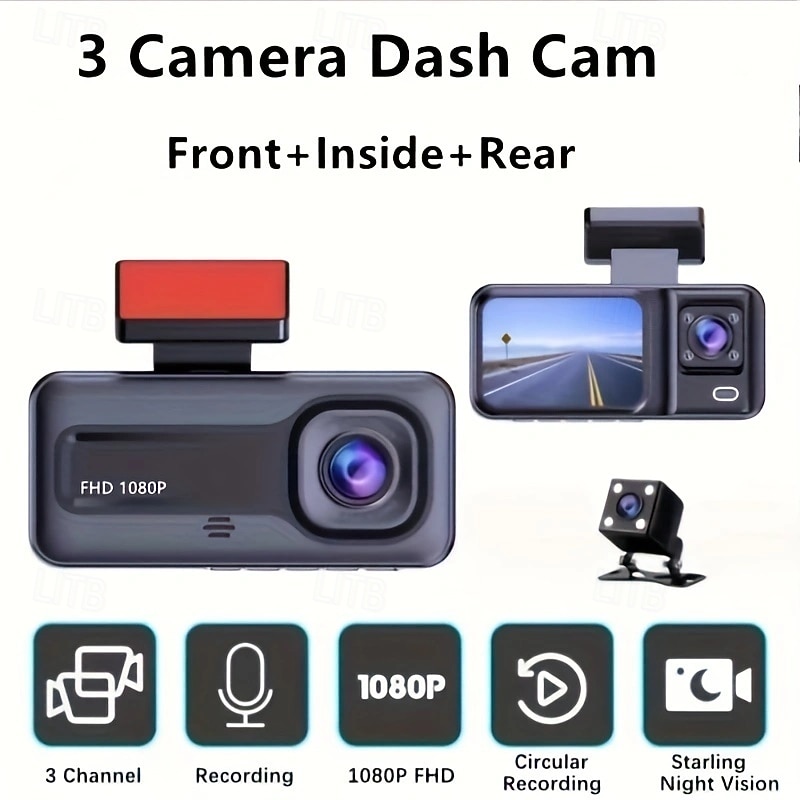 2025年 1080p フルHD / ブート自動録音 車のDVR ９０度 広角の CMOS 2 インチ IPS ダッシュカム ととも​​に エンドレスレコーディング / 高速録音 / ビデオ+写真 4 赤外線LED カーレコーダー  コレクション – $33.99 –P3