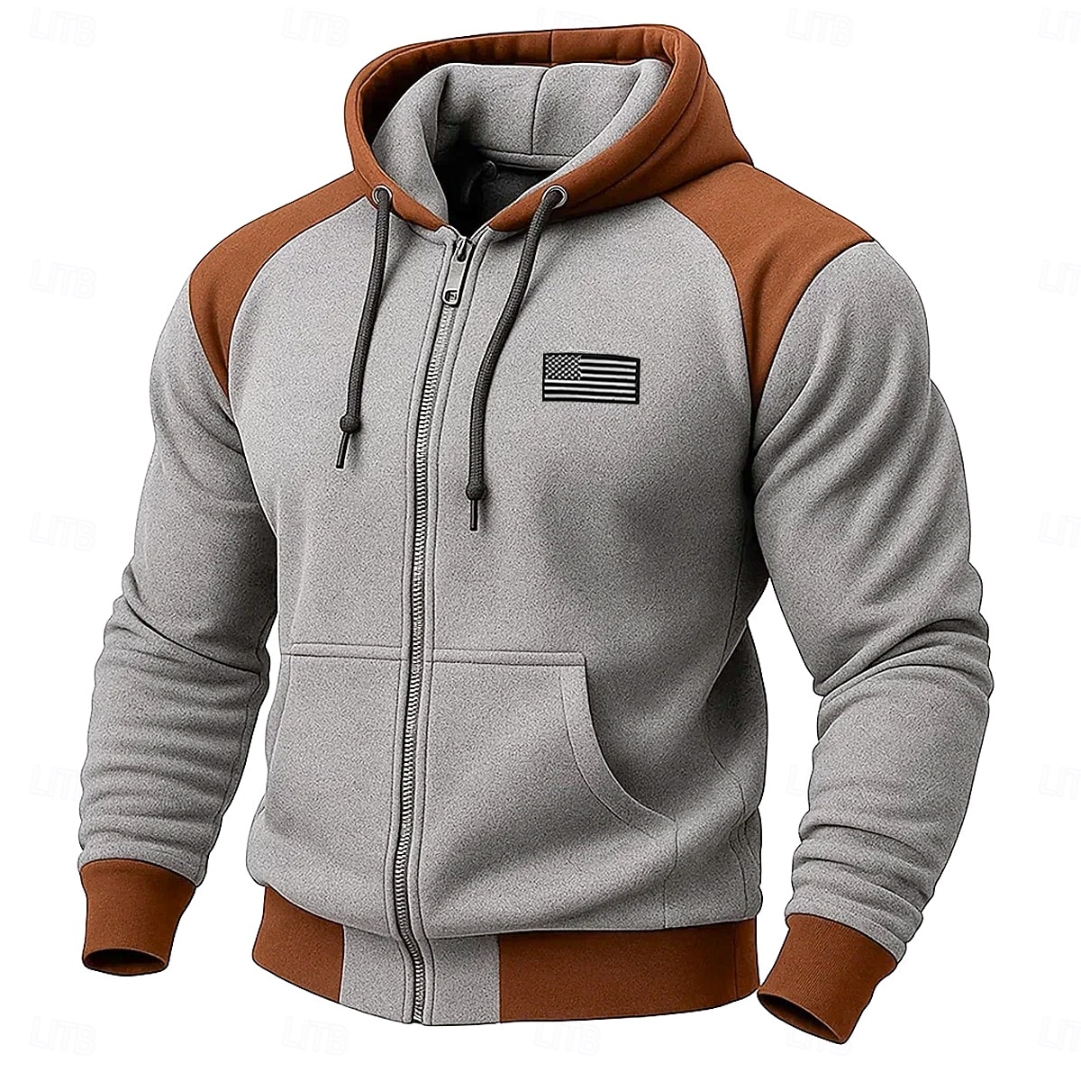 Homme Sweat à capuche Sweat à capuche zippé intégral Sweat à capuche en polaire Sweat à capuche tactique Noir bleu marine Kaki Gris Clair À capuche Uni Fermeture éclair Sport & Loisir Occasionnel de 2025 ? $27.99 –P4