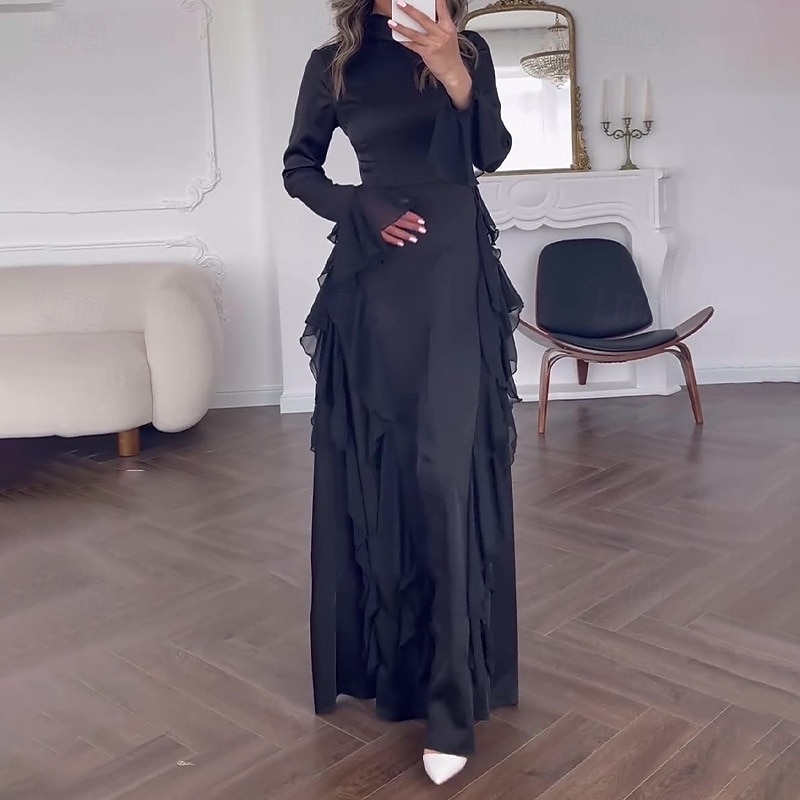 green emerald velvet dress V-Neck Off-Shoulder Long Formal Prom Dress main image 0