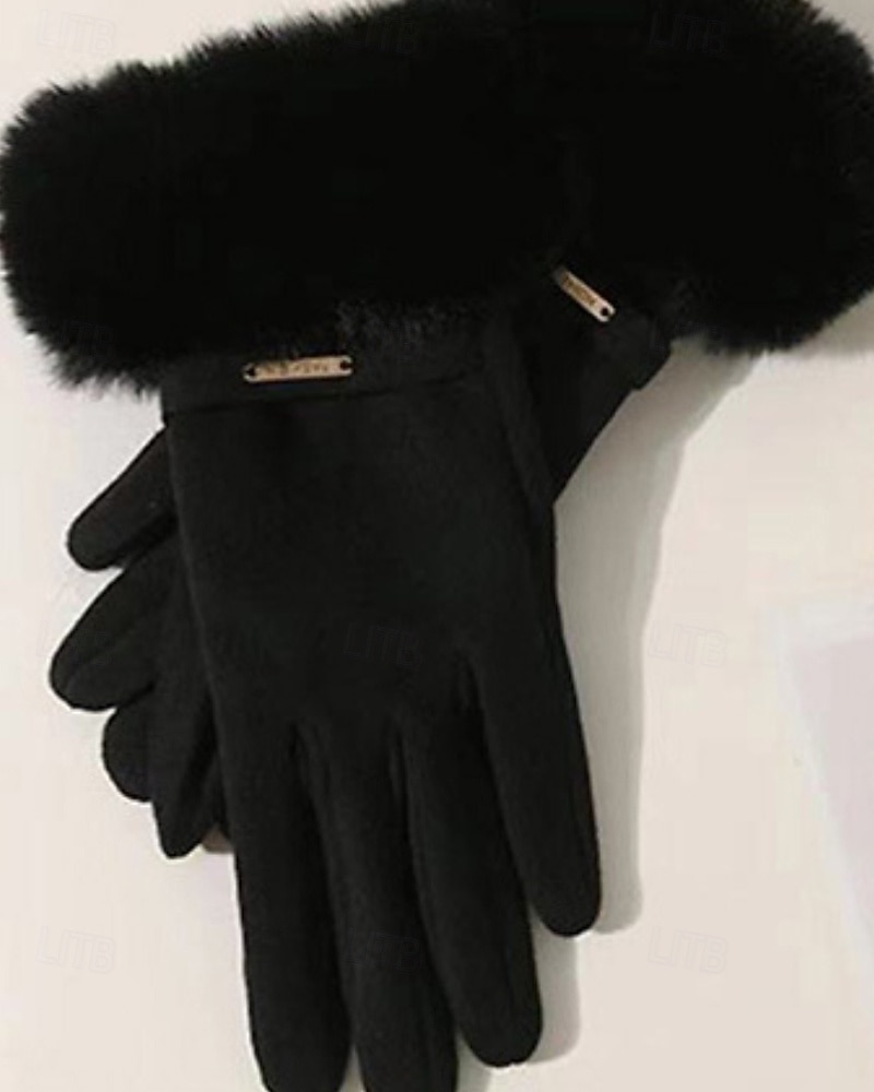 Femmes 1 Paire Bouts des doigts / Gants hiver Streetwear / Extérieur Gants - Couleur Unie Doigt complet de 2025 ? $6.99 –P4