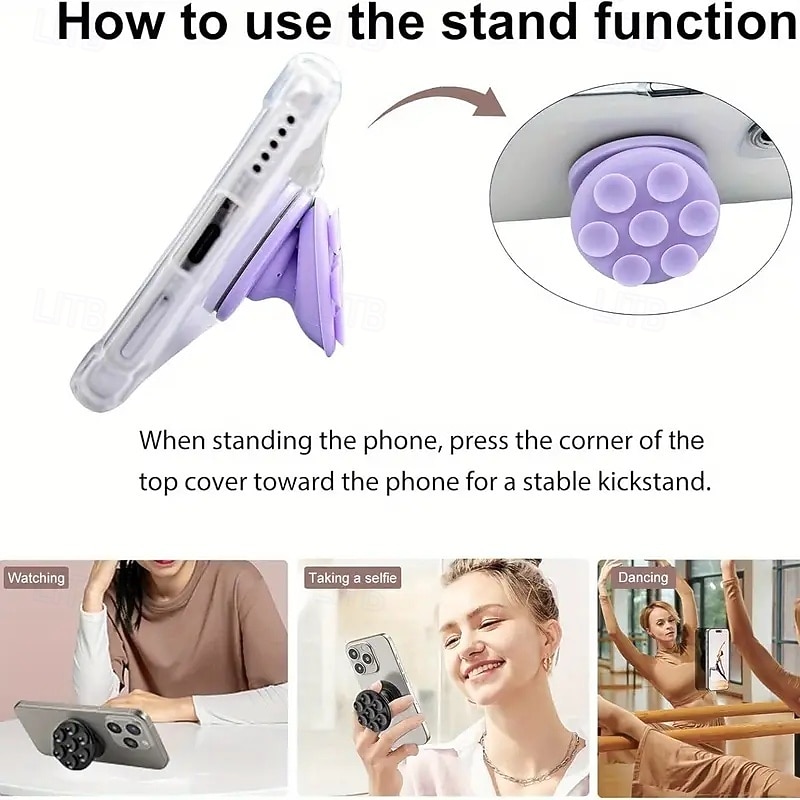 Expandable Foldable Phone Stand Silicone Suction Cup Phone Holder Compatible with Kindle Smartphones and Tablets 2026 - $16.99 –P1