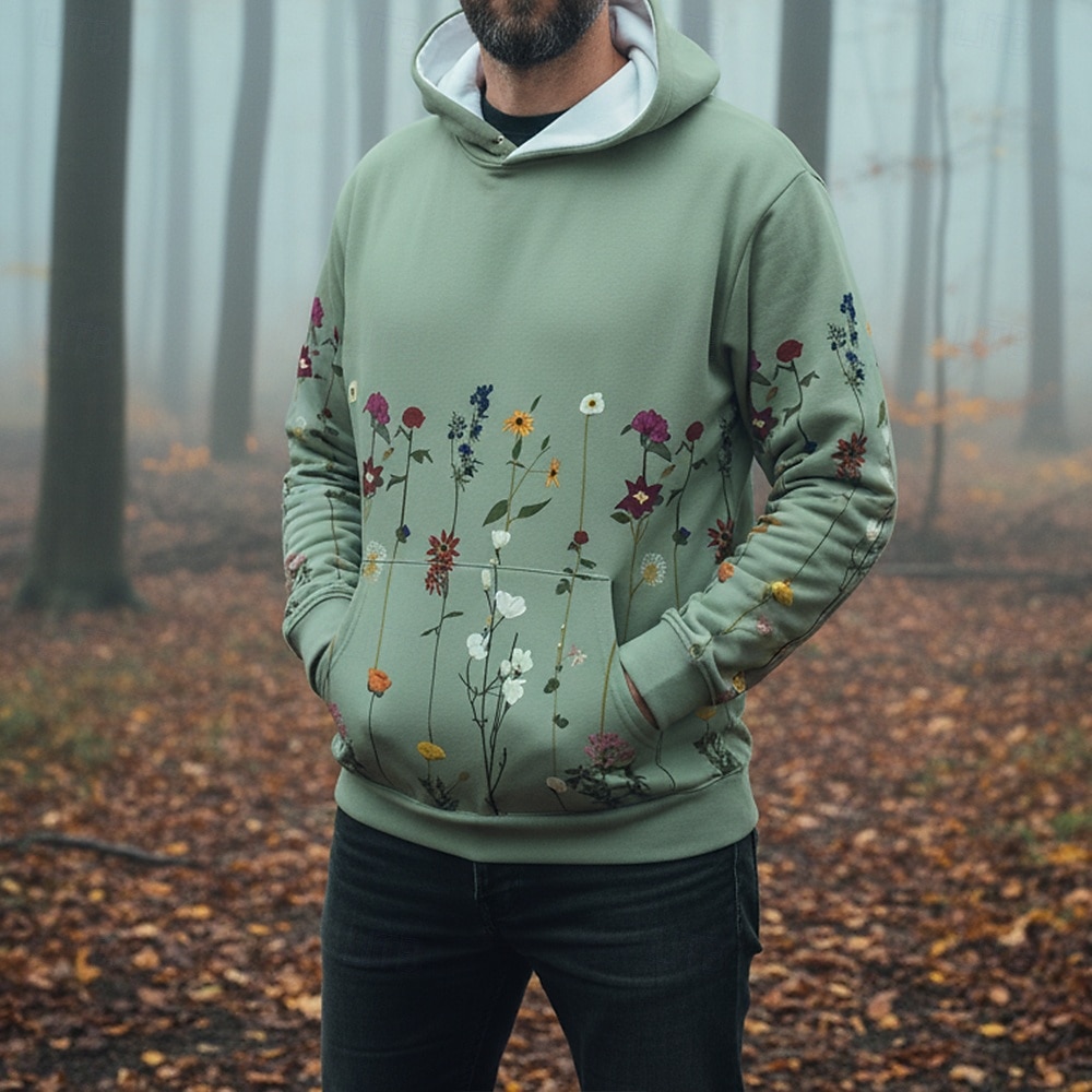 Halloween Homens Boho Paisley Damasco Flor Moletom Moda Diário Casual Manga Longa Com Capuz Streetwear Férias Festa Festival Branco Verde Estampado Outono Inverno Designer S M L XL 2XL 3XL de 2026 por $30.99 –P1
